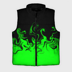 Мужской жилет Абстрактный зеленый огонь