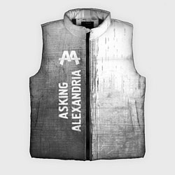 Мужской жилет Asking Alexandria - grey gradient по-вертикали, цвет: 3D-черный