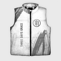 Мужской жилет Three Days Grace - white gradient вертикально, цвет: 3D-черный