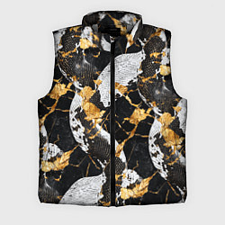 Мужской жилет Черно-белый змеиный паттерн