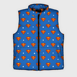 Мужской жилет Супермен узор, цвет: 3D-черный