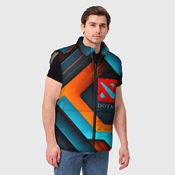 Мужской жилет Dota 2 абстракция из линий, цвет: 3D-светло-серый — фото 2