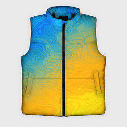 Мужской жилет Желто голубой градиент
