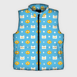 Мужской жилет Время приключений паттерн, цвет: 3D-светло-серый