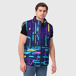 Мужской жилет Неоновый парк, цвет: 3D-светло-серый — фото 2