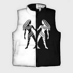Мужской жилет Близнецы чёрно-белое