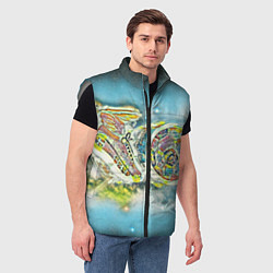 Мужской жилет Удар по воротам, цвет: 3D-светло-серый — фото 2