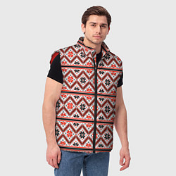 Мужской жилет Этническая вышивка, цвет: 3D-красный — фото 2
