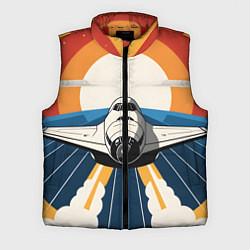 Мужской жилет Скоростной ретро самолет, цвет: 3D-красный