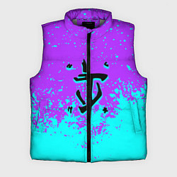 Мужской жилет Doom краски неон лого, цвет: 3D-светло-серый