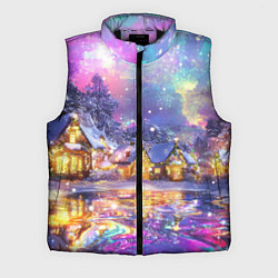 Мужской жилет Настроение рождества, цвет: 3D-черный