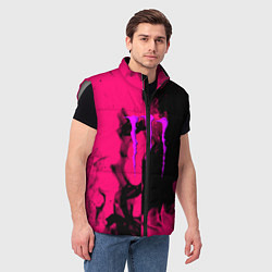 Мужской жилет Monster energy fire pink, цвет: 3D-светло-серый — фото 2