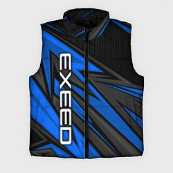 Мужской жилет Exeed - синяя абстракция, цвет: 3D-черный