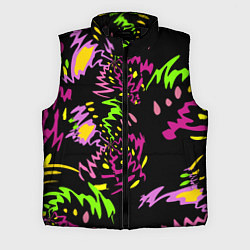 Мужской жилет Яркие абстрактные круги-зигзаги