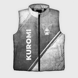 Мужской жилет Kuromi - grey gradient вертикально, цвет: 3D-черный