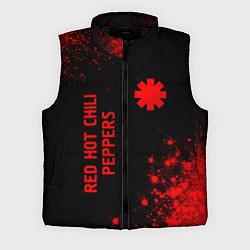 Мужской жилет Red Hot Chili Peppers - red gradient вертикально, цвет: 3D-черный