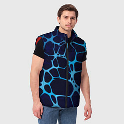 Мужской жилет Aqua - абстракция, цвет: 3D-красный — фото 2