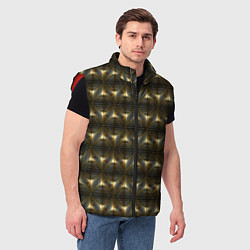 Мужской жилет Золотое сияние, цвет: 3D-красный — фото 2