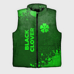 Мужской жилет Black Clover - green gradient вертикально, цвет: 3D-черный