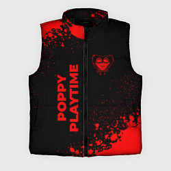 Мужской жилет Poppy Playtime - red gradient вертикально, цвет: 3D-черный