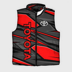 Мужской жилет Toyota - красная абстракция