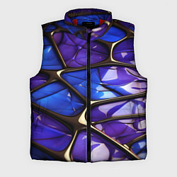 Мужской жилет Синие и фиолетовые плиты