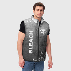 Мужской жилет Bleach - grey gradient вертикально, цвет: 3D-черный — фото 2
