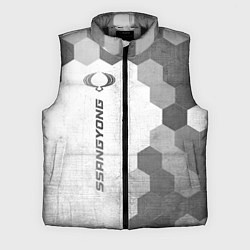 Мужской жилет SsangYong - white gradient по-вертикали, цвет: 3D-черный