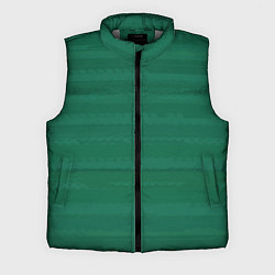 Мужской жилет Тёмный зелёный текстурные полосы, цвет: 3D-светло-серый