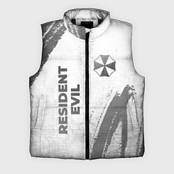 Мужской жилет Resident Evil - white gradient вертикально, цвет: 3D-черный