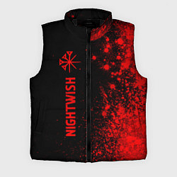 Мужской жилет Nightwish - red gradient по-вертикали, цвет: 3D-черный