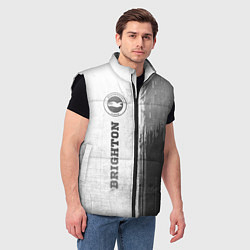 Мужской жилет Brighton - white gradient по-вертикали, цвет: 3D-черный — фото 2