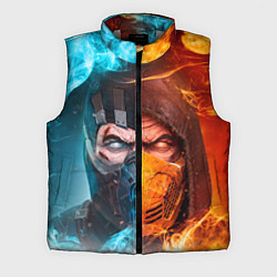 Мужской жилет Mortal Kombat - Саб-зиро и Скорпион, цвет: 3D-светло-серый