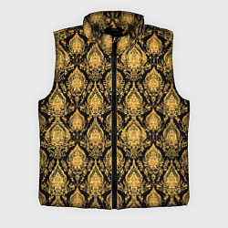 Мужской жилет Тайский золотой орнамент, цвет: 3D-черный