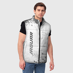 Мужской жилет Jaguar - white gradient вертикально, цвет: 3D-черный — фото 2