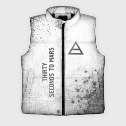 Мужской жилет Thirty Seconds to Mars - white gradient вертикальн