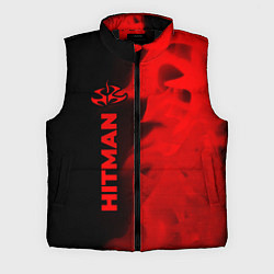 Мужской жилет Hitman - red gradient по-вертикали, цвет: 3D-черный