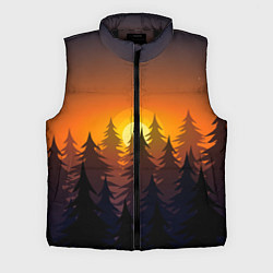 Мужской жилет Лес - ночь
