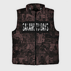 Мужской жилет Дни сакамото манга с героями, цвет: 3D-светло-серый