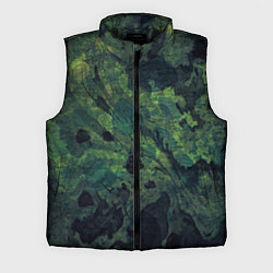 Мужской жилет Абстракция - green camouflage background
