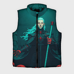 Мужской жилет Седовласый некромант, цвет: 3D-черный