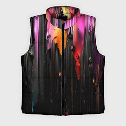 Мужской жилет Разноцветная рельефная краска текстура
