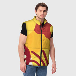 Мужской жилет Жаркий африканский паттерн, цвет: 3D-черный — фото 2