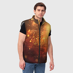 Мужской жилет Золотая блестящая текстура, цвет: 3D-светло-серый — фото 2