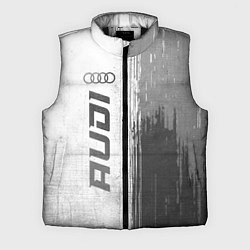 Мужской жилет Audi - white gradient по-вертикали, цвет: 3D-черный