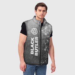 Мужской жилет Black Butler - grey gradient по-вертикали, цвет: 3D-черный — фото 2