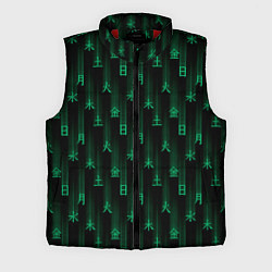 Мужской жилет Паттерн с днями недели зелеными иероглифами, цвет: 3D-красный