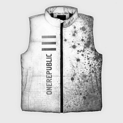 Мужской жилет OneRepublic - white gradient по-вертикали, цвет: 3D-черный