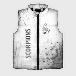 Мужской жилет Scorpions - white gradient вертикально, цвет: 3D-черный