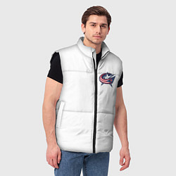 Мужской жилет Columbus blue jackets - Sergey Bobrovsky, цвет: 3D-черный — фото 2